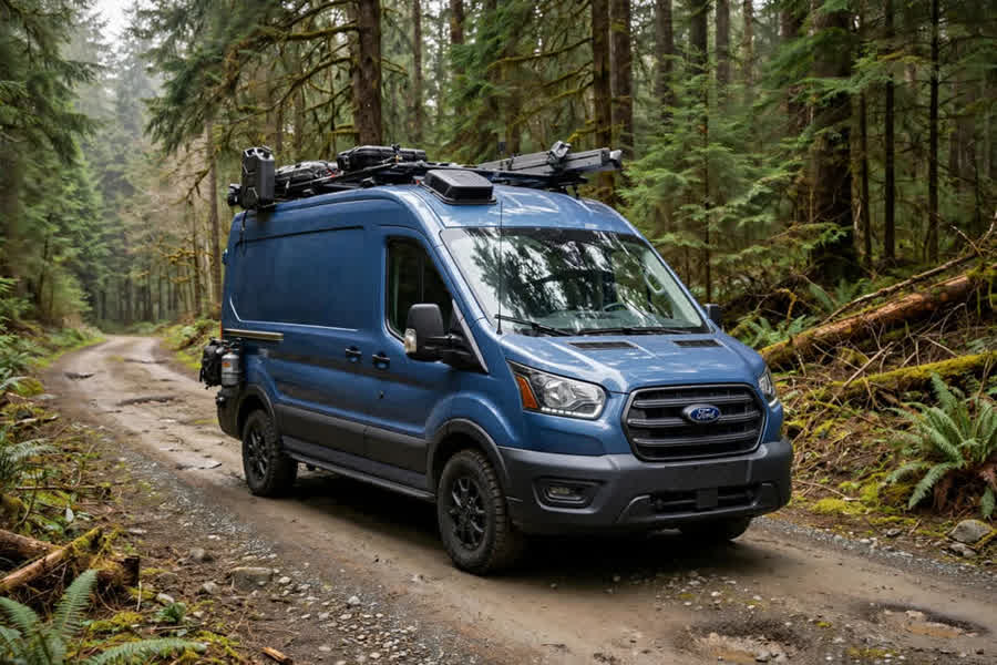 2019 Ford Transit 148 Mid-Roof — Partial Build, Finish It Your Way